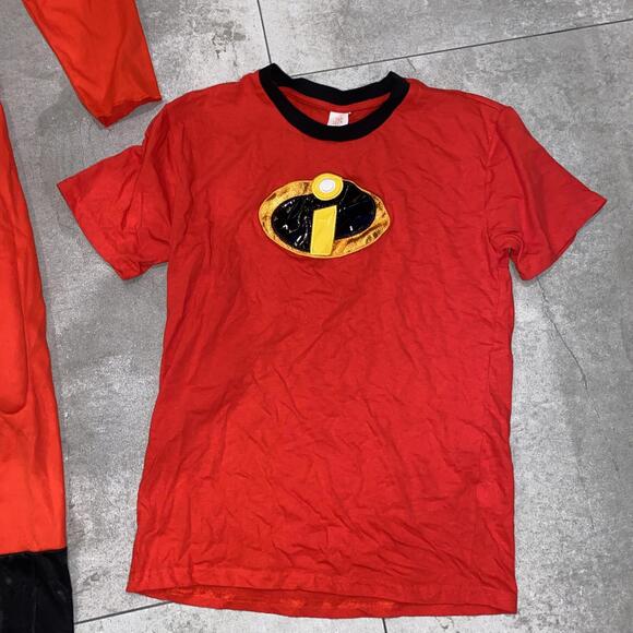 The Incredibles Mr. Incredible Superhero Muscle Suit costume OS & Mrs Inc Shirt! - Picture 6 of 9